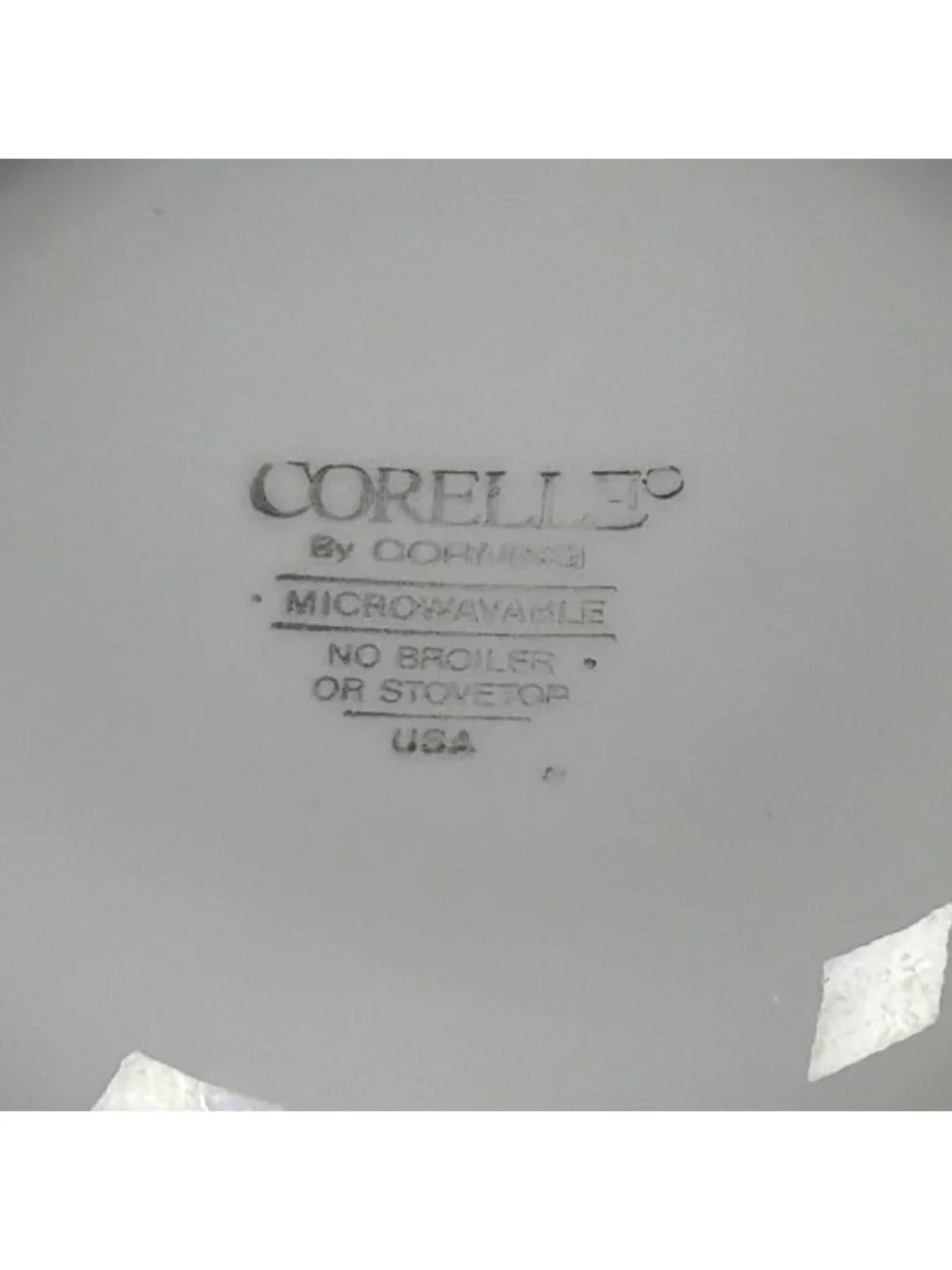 Vintage Retired 80s Set Lot of 4 Corelle Corning White Fruit Dessert Bowls USA